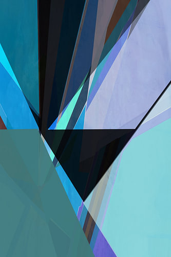 Modern Teal Geometry
