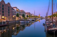 Blue hour Historisch Delfshaven Rotterdam van AdV Photography thumbnail