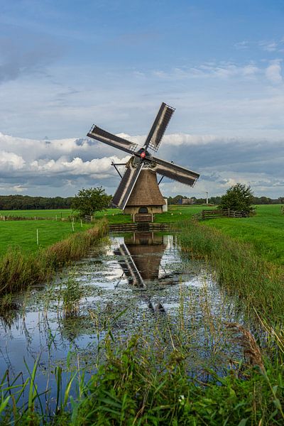 Moulin à vent Het Zwaantje Nijemirdum par Wolbert Erich