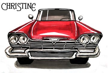 Illustration of a car by Lonneke Kolkman