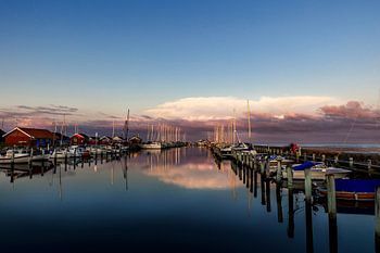 Port romantique au coucher du soleil