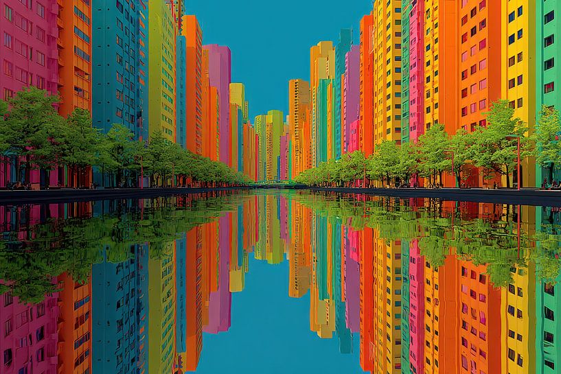 modern japanese art city by Egon Zitter