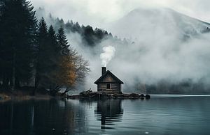 Mystische Herbststimmung in den Bergen