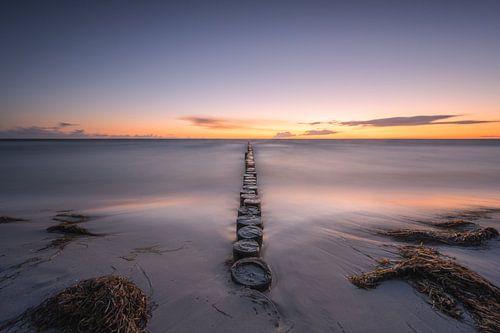 Hiddensee bij zonsondergang