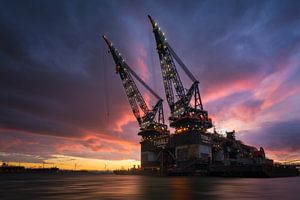 Heerema Thialf Sonnenuntergang
