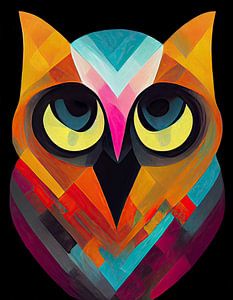 Hibou abstrait