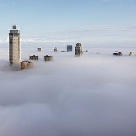 Rotterdam - Stadtansicht - Skyline Rotterdam - Dichter Nebel 1 - Marja Suur (14) von Marja Suur