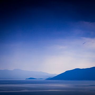 Uitzicht vanaf het Griekse schiereiland Pilion