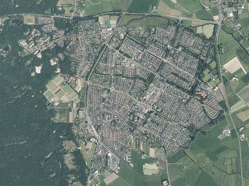 Luchtfoto van Castricum van Maps Are Art