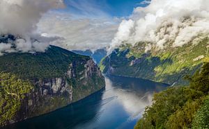 Geirangerfjord, Noorwegen van Adelheid Smitt