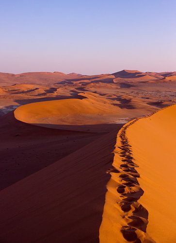 Zonsopkomst, Sossusvlei, Namibië
