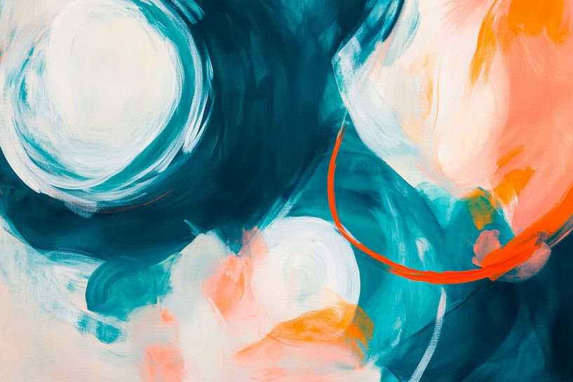 Jeu de couleurs de l'abstraction - Dynamique par Poster Art Shop