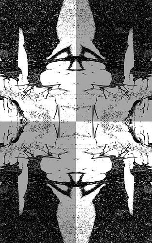 INTRA-MUROS Mosaic - Shadow of the plane trees place des Olives Entrevaux