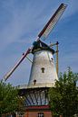 Windmühle De Graanhalm in Burgh-Haamstede dreht sich mit zwei Segeln von Rob Pols Miniaturansicht