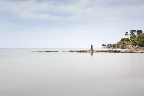 Stille zwischen Ebbe und Flut an der Atlantikküste