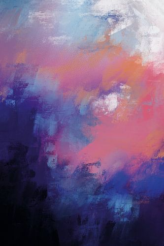 Abstraktes Gemälde: "Moving blue"