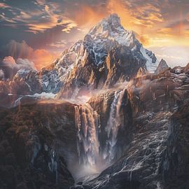 Summit in the twilight