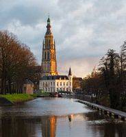 The big church in Breda, Netherlands