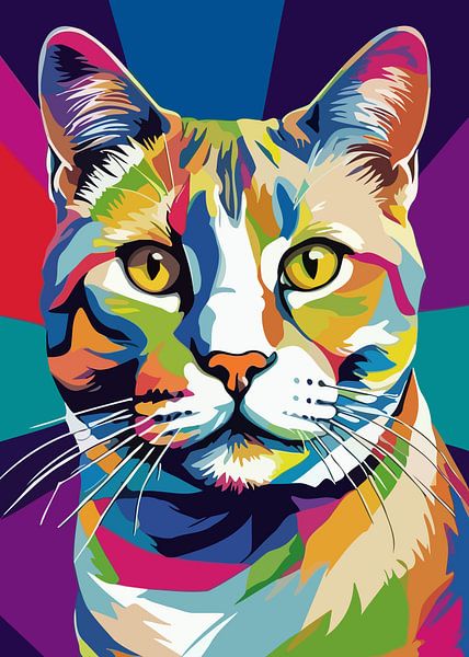 British Shorthair Pop Art by MIROKKU