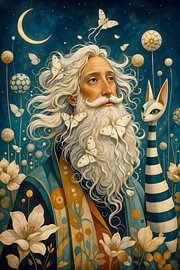 Wisdom – surrealist moon butterflies