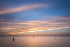 Zonsondergang van het meer van Peter Bijsterveld