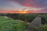 Sunrise choc pays province du Flevoland