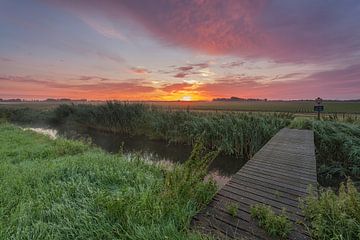 Sunrise choc pays province du Flevoland