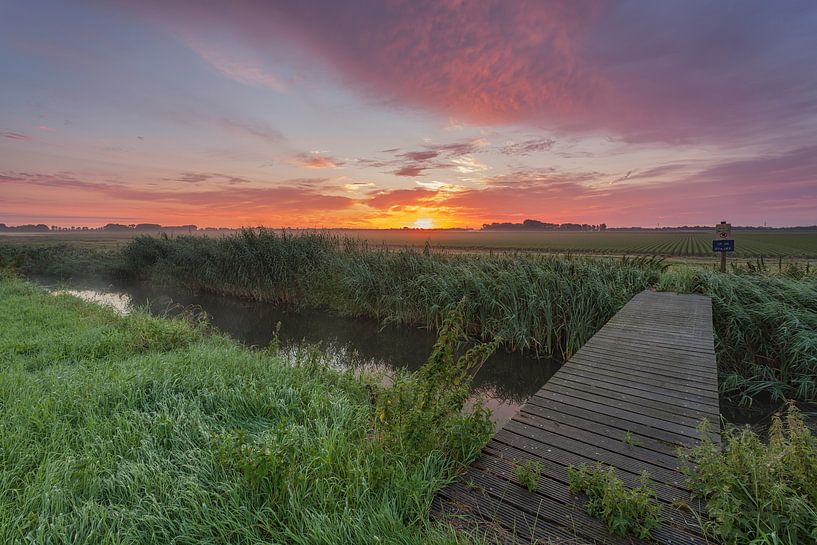 Sunrise choc pays province du Flevoland par Adrian Visser