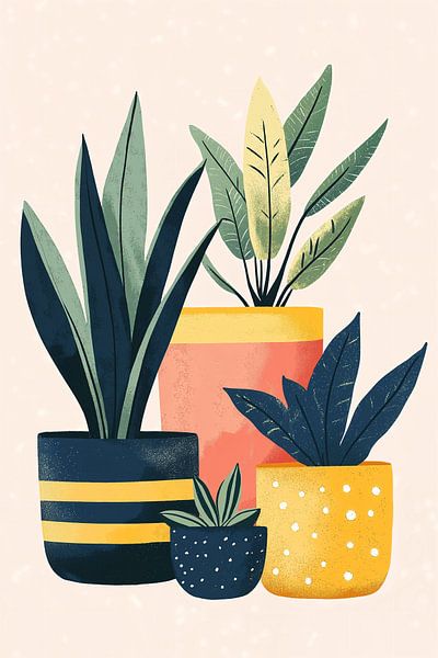 Une jungle urbaine colorée n°4 par Studio BB