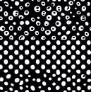 Black and white polka dots - abstract by Lily van Riemsdijk - Art Prints with Color thumbnail