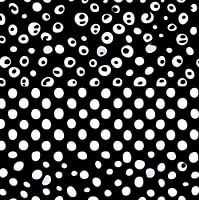Zwart en wit stippen - abstract
