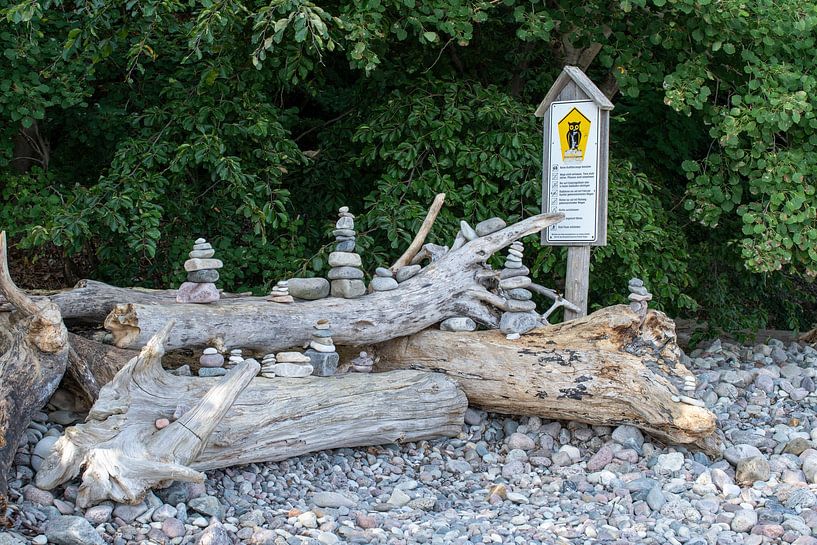 Plage de la mer Baltique Sellin sur l'île de Rügen dans le Mecklembourg-Poméranie occidentale par Thilo Wagner