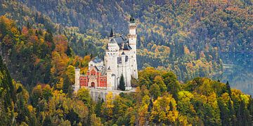 Herfst bij het kasteel van Neuschwanstein