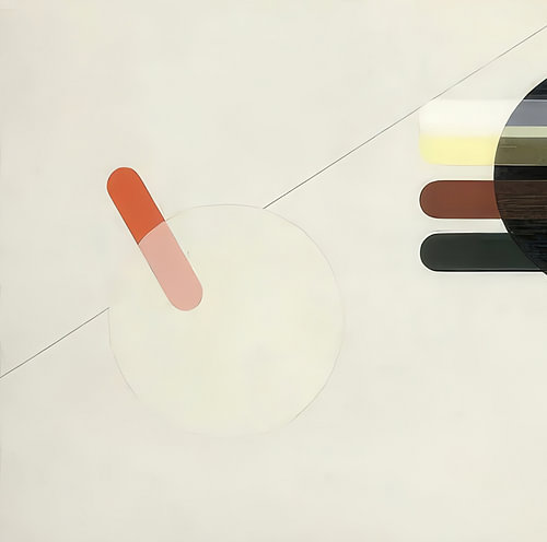 White Crescent and Lines