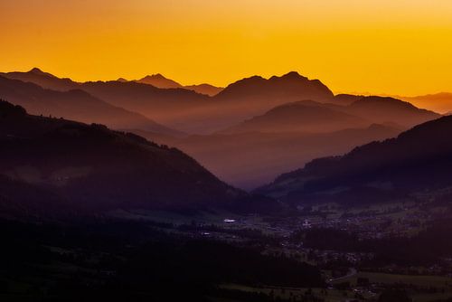 Coucher de soleil dans le Kaisergebirge