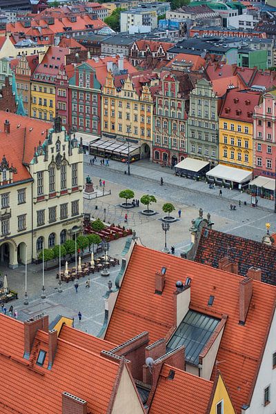 La place de Wroclaw vue d'en haut. par Robinotof