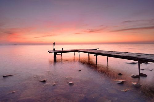 Steiger bij zonsopkomst