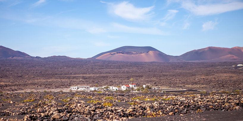 Vulkaanlandschap op Lanzarote van t.ART