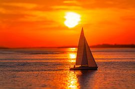 Sonnenuntergang am Bodensee von Alexander Aboud
