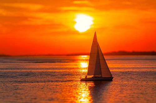 Coucher de soleil sur le lac de Constance