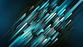 Lignes abstraites en bleu sur Jonas Weinitschke