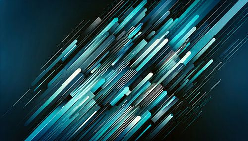 Abstracte lijnen in blauw