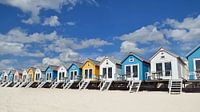 Strandhäuser auf dem Stand von Vlissingen in Zeeland von Zeeland op Foto Miniaturansicht