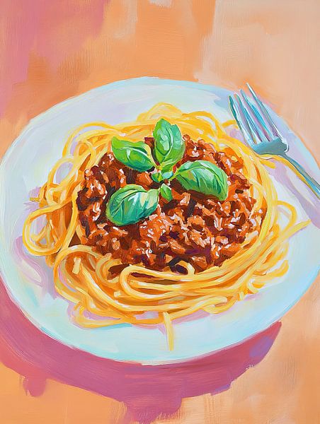 Italiaanse Pasta met Basilicum van De Mooiste Kunst