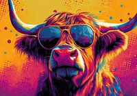 Highland Cow Pop Art