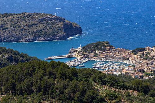 View of Port de Soller on the Balearic Island Mallorca