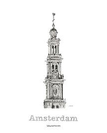 Amsterdam Westertoren by Mjanneke