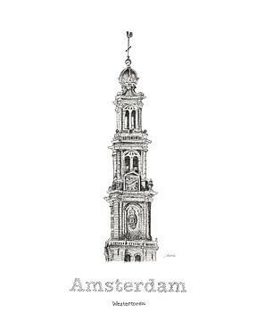 Amsterdam Westertoren sur Mjanneke