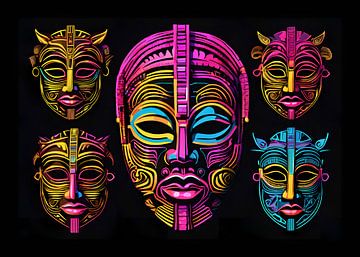 Afrikaanse maskers van BRZ999