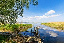 Port situé sur l'Achterwasser à Warthe, sur l'île d'Usedom